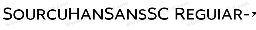 SourcuHanSansSC Reguiar字体转换
